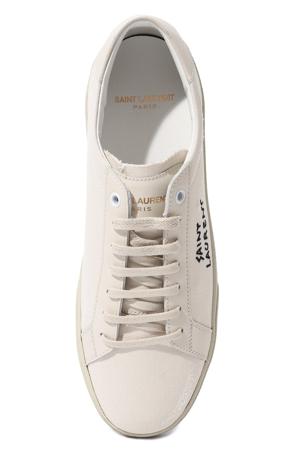 Текстильные кеды court classic SAINT LAURENT, арт. 610648, фото 6