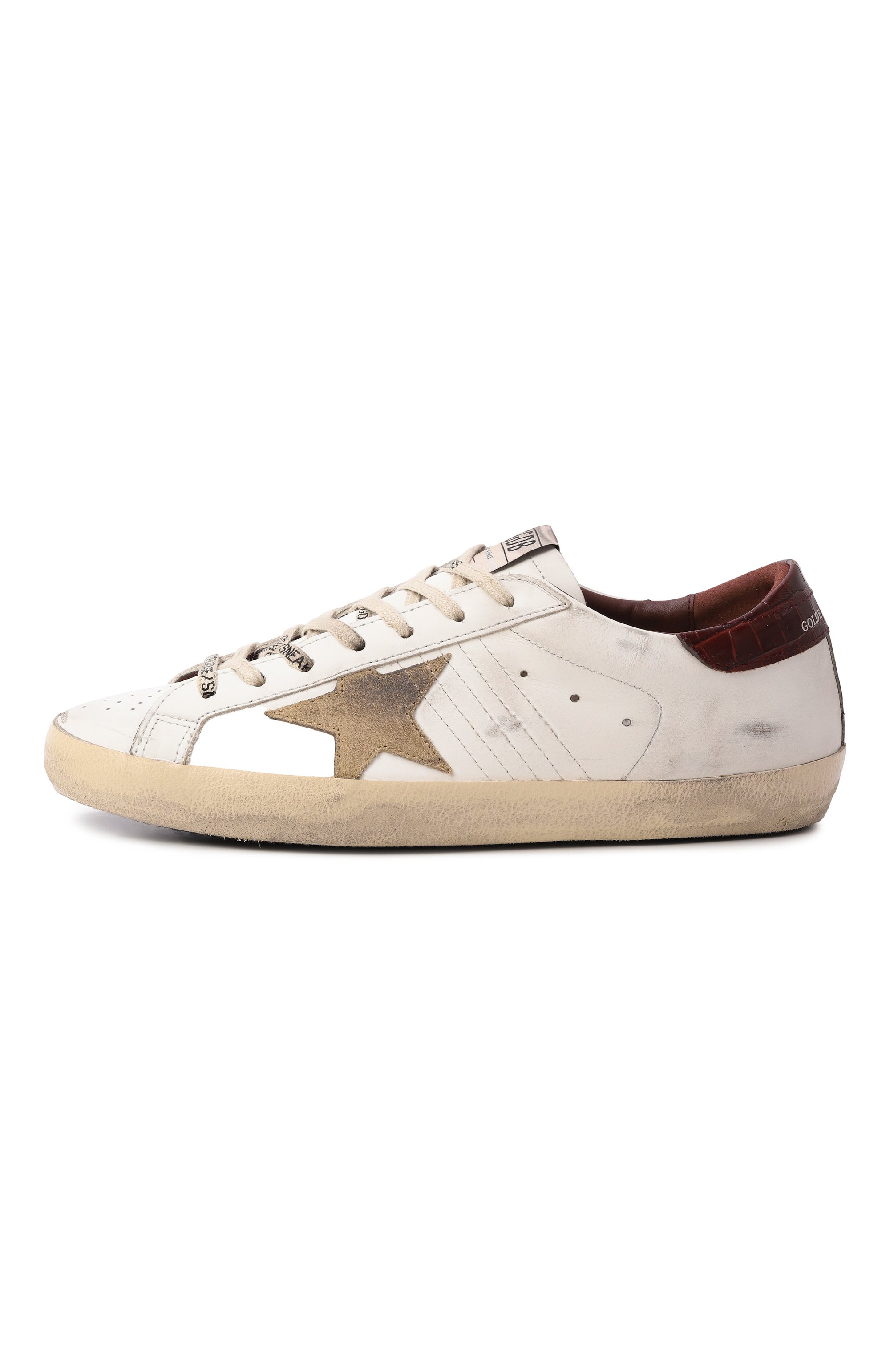 Кожаные кеды super-star GOLDEN GOOSE DELUXE BRAND, арт. GMF00101.F006611, фото 4