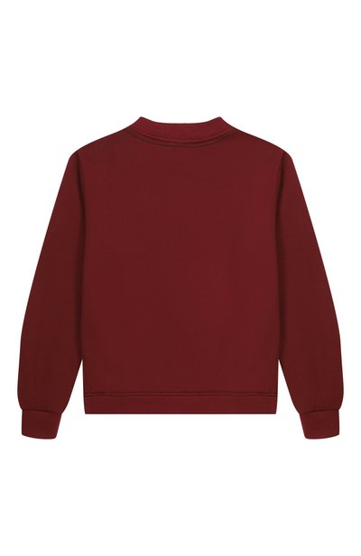 Хлопковый свитшот DOLCE & GABBANA бордового цвета по цене 35700 руб., арт. L4JWKD/G7QK0, фото 2 Хлопковый свитшот DOLCE & GABBANA, арт. L4JWKD/G7QK0, фото 2
