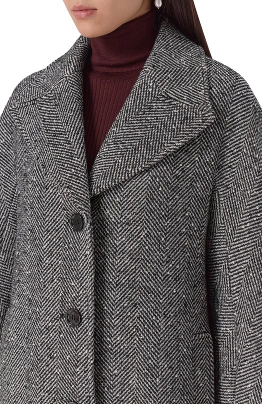 Шерстяное пальто Dolce & Gabbana F0W4JT/FCZAJ Серый  F0W4JT/FCZAJ Фото 5