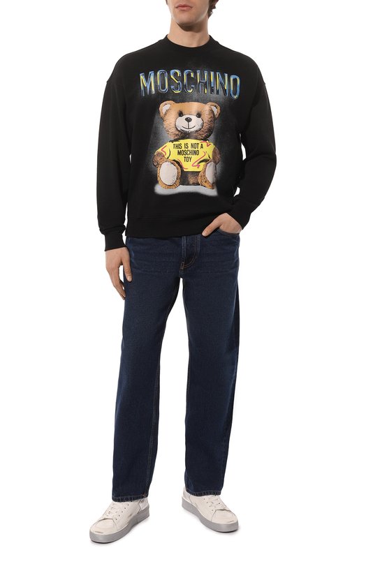 Хлопковый свитшот Moschino Чёрный, фото 2