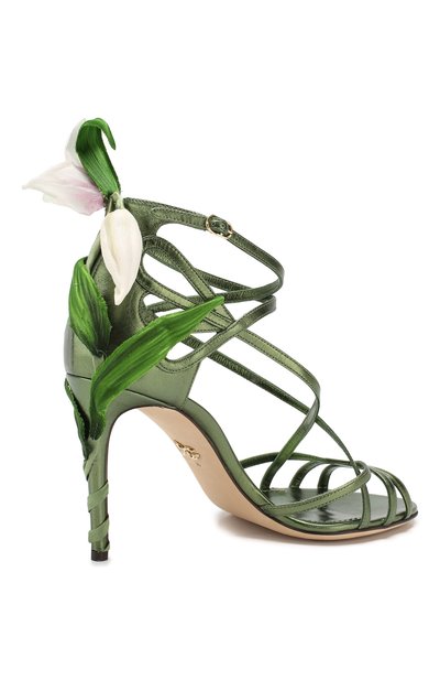 Кожаные босоножки keira DOLCE & GABBANA, арт. CR0820/AA132, фото 4