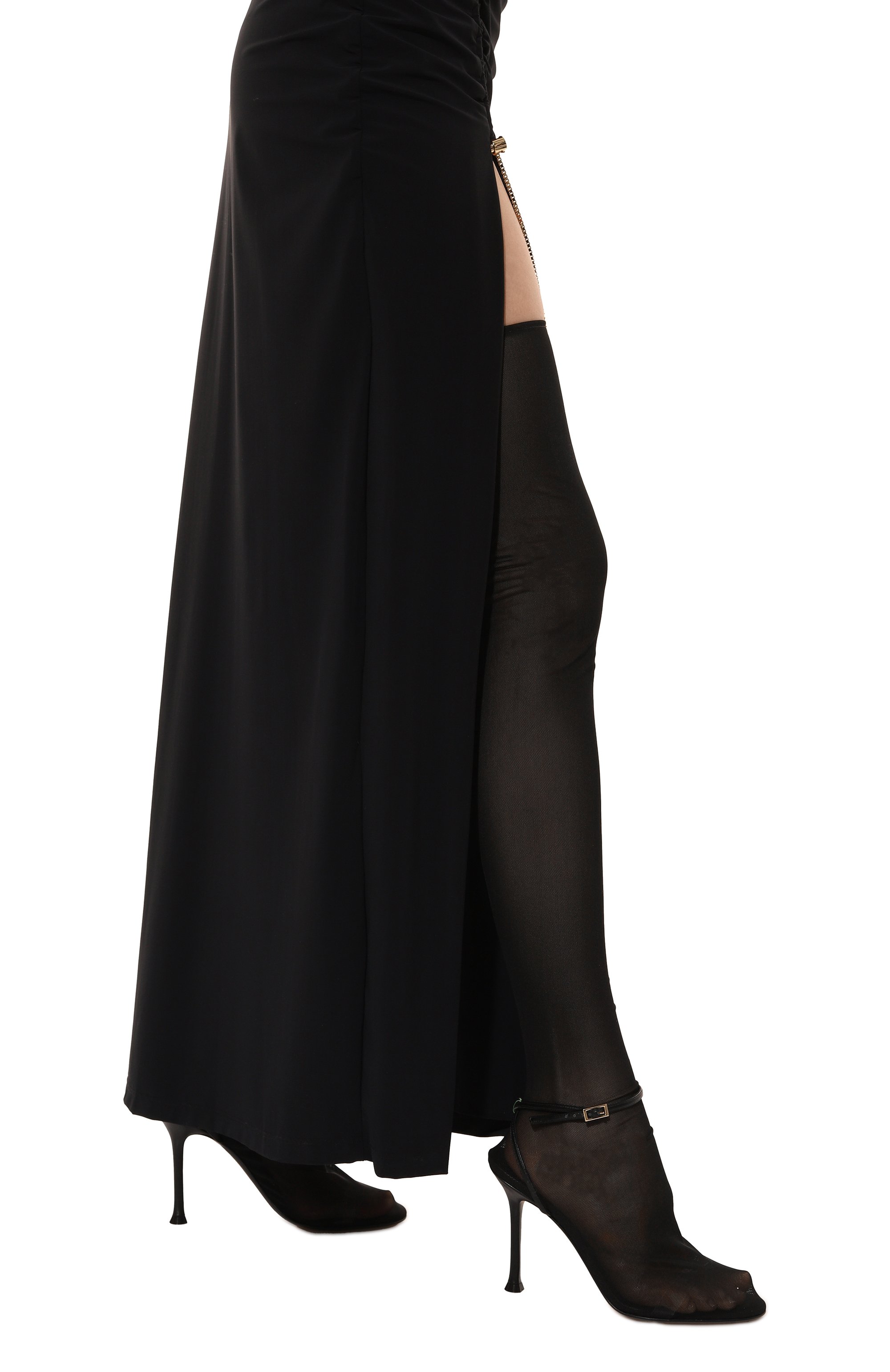 Текстильные ботфорты ALEVI MILANO черного цвета по цене 92400 руб., арт. L25S9001.R.0116997, фото 3 Текстильные ботфорты ALEVI MILANO, арт. L25S9001.R.0116997, фото 3