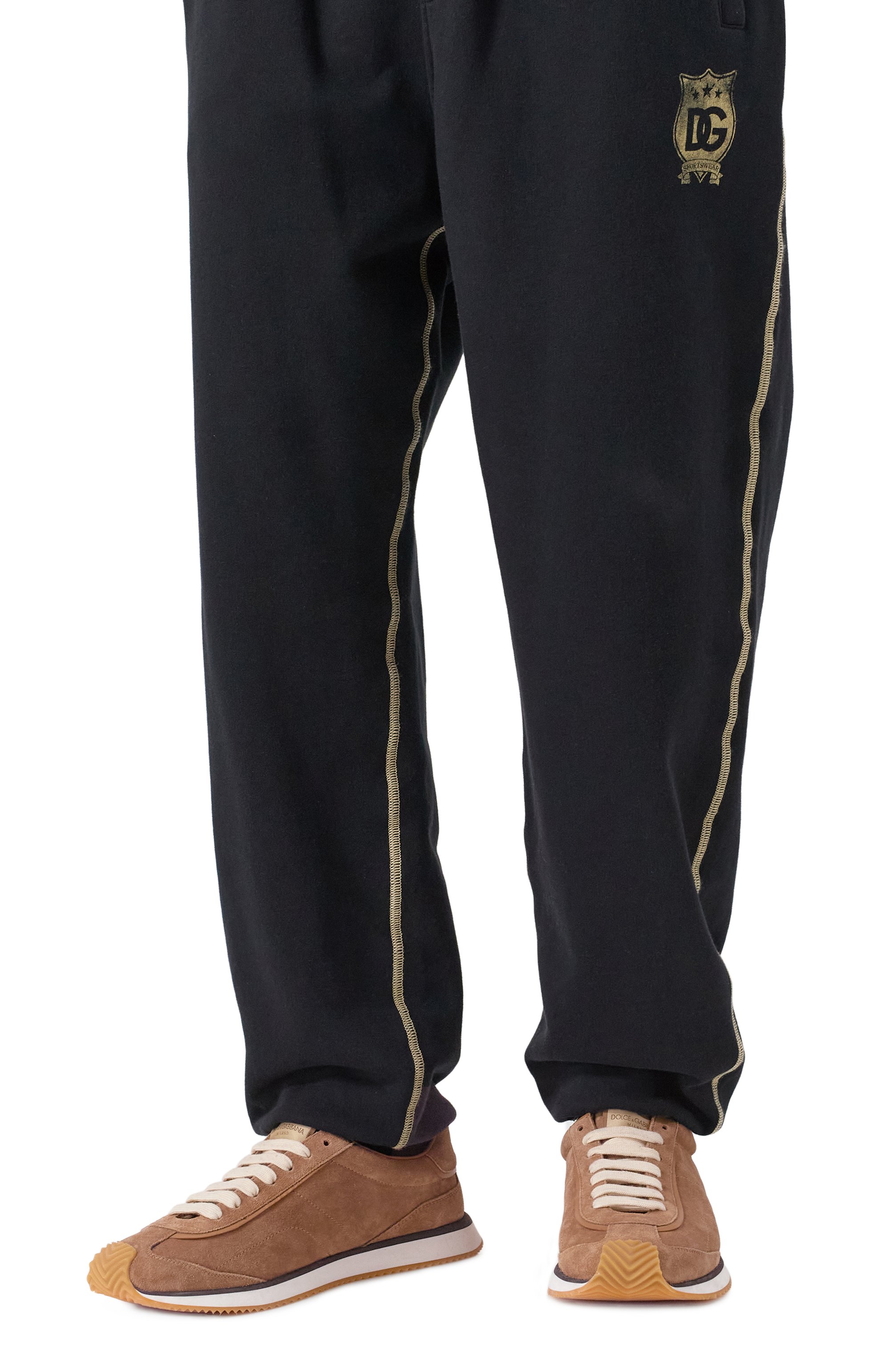 Замшевые кроссовки dg runner DOLCE & GABBANA, арт. CS2287/A9U95, фото 3