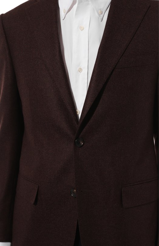 Пиджак из шерсти и кашемира Corneliani 946008-9418267 Бордовый  946008-9418267 Фото 7