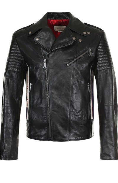 Кожаная куртка с косой молнией GUCCI, арт. 523527/XG703, фото 1