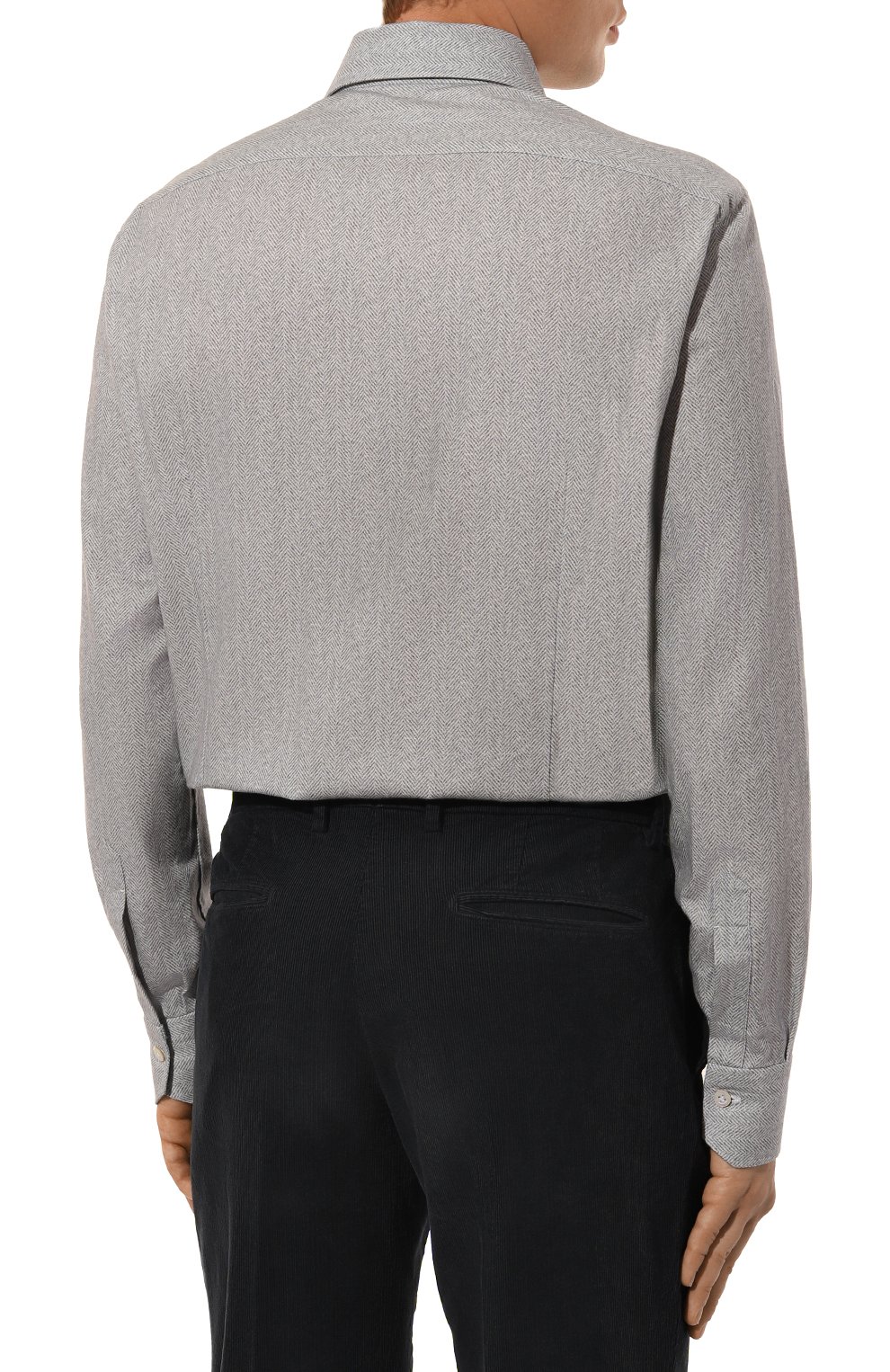 Хлопковая рубашка KITON, арт. UMCNERH0908602, фото 4