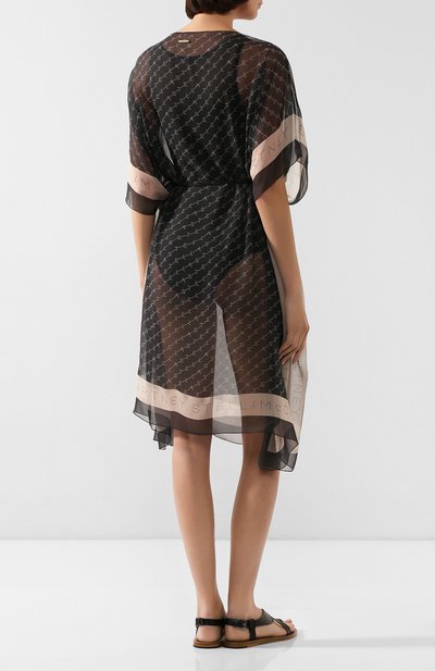Шелковая туника STELLA MCCARTNEY черного цвета по цене 48150 руб., арт. S7A200620, фото 4 Шелковая туника STELLA MCCARTNEY, арт. S7A200620, фото 4