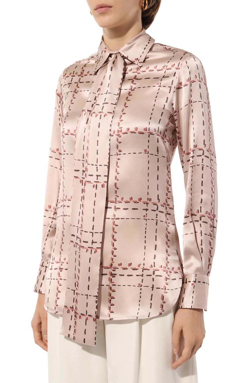 Атласная блузка KITON, арт. D48407, фото 3