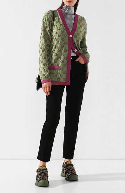 Шерстяной кардиган с декоративной отделкой GUCCI, арт. 543413/X956A, фото 2