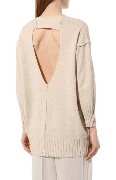 Пуловер из хлопка и льна ISABEL BENENATO, арт. DK104S23, фото 4