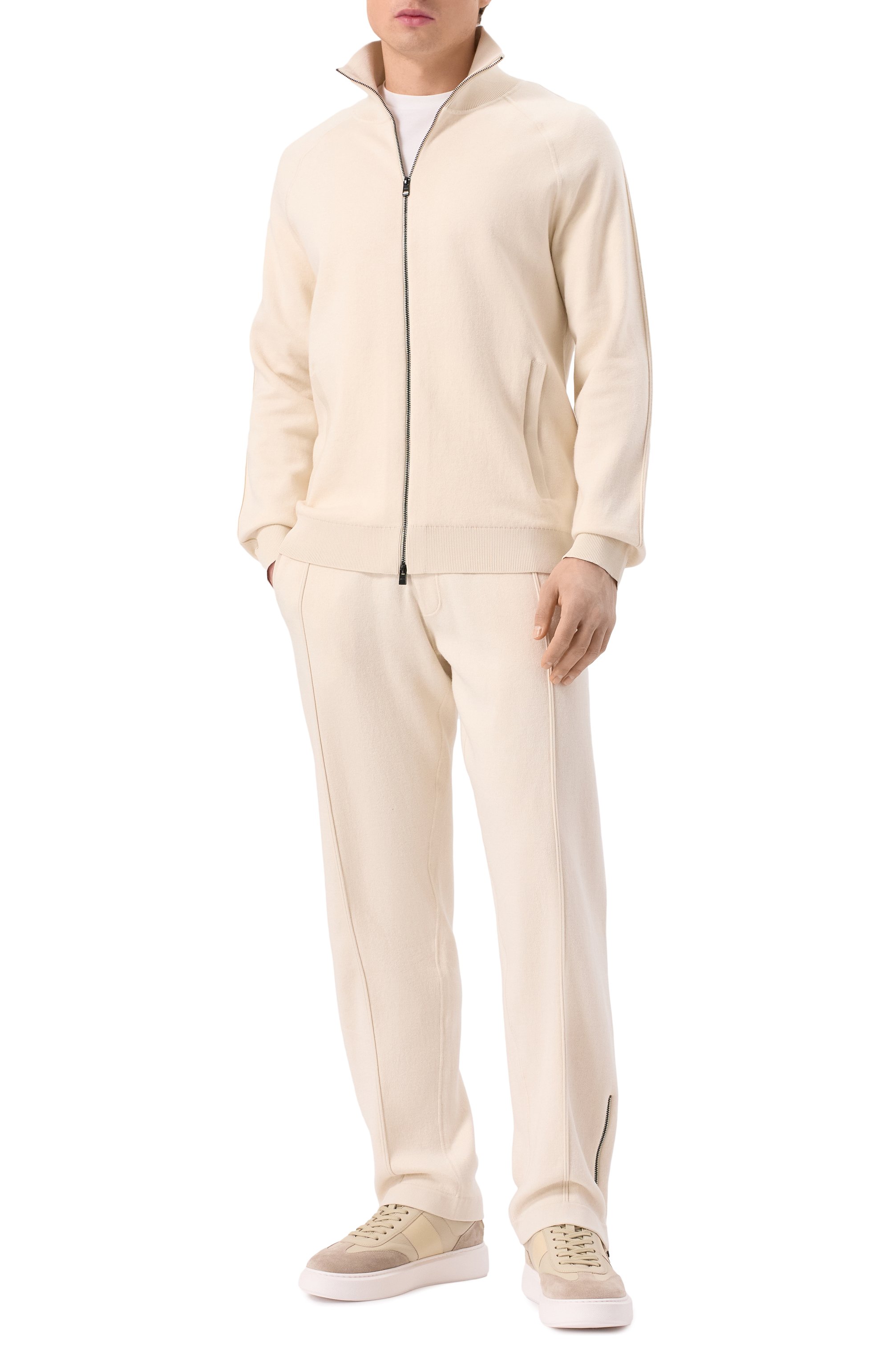 Брюки из хлопка и шерсти BOSS, арт. 50519608, фото 2