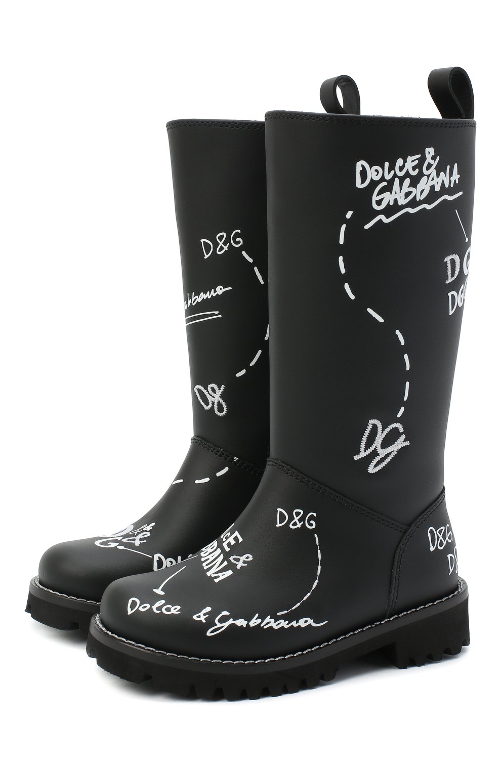 Кожаные сапоги DOLCE & GABBANA, арт. D10958/AH813/37-39, фото 1