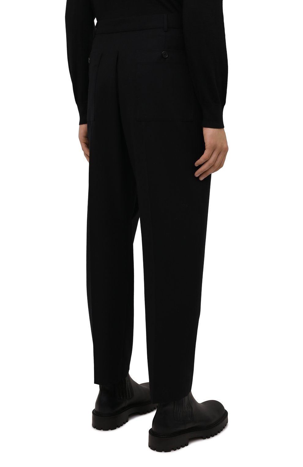 Шерстяные брюки SAINT LAURENT, арт. 660307/Y054T, фото 4