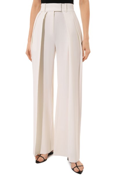 Шерстяные брюки GIUSEPPE DI MORABITO белого цвета по цене 72150 руб., арт. PS23058PA-229, фото 3 Шерстяные брюки GIUSEPPE DI MORABITO, арт. PS23058PA-229, фото 3