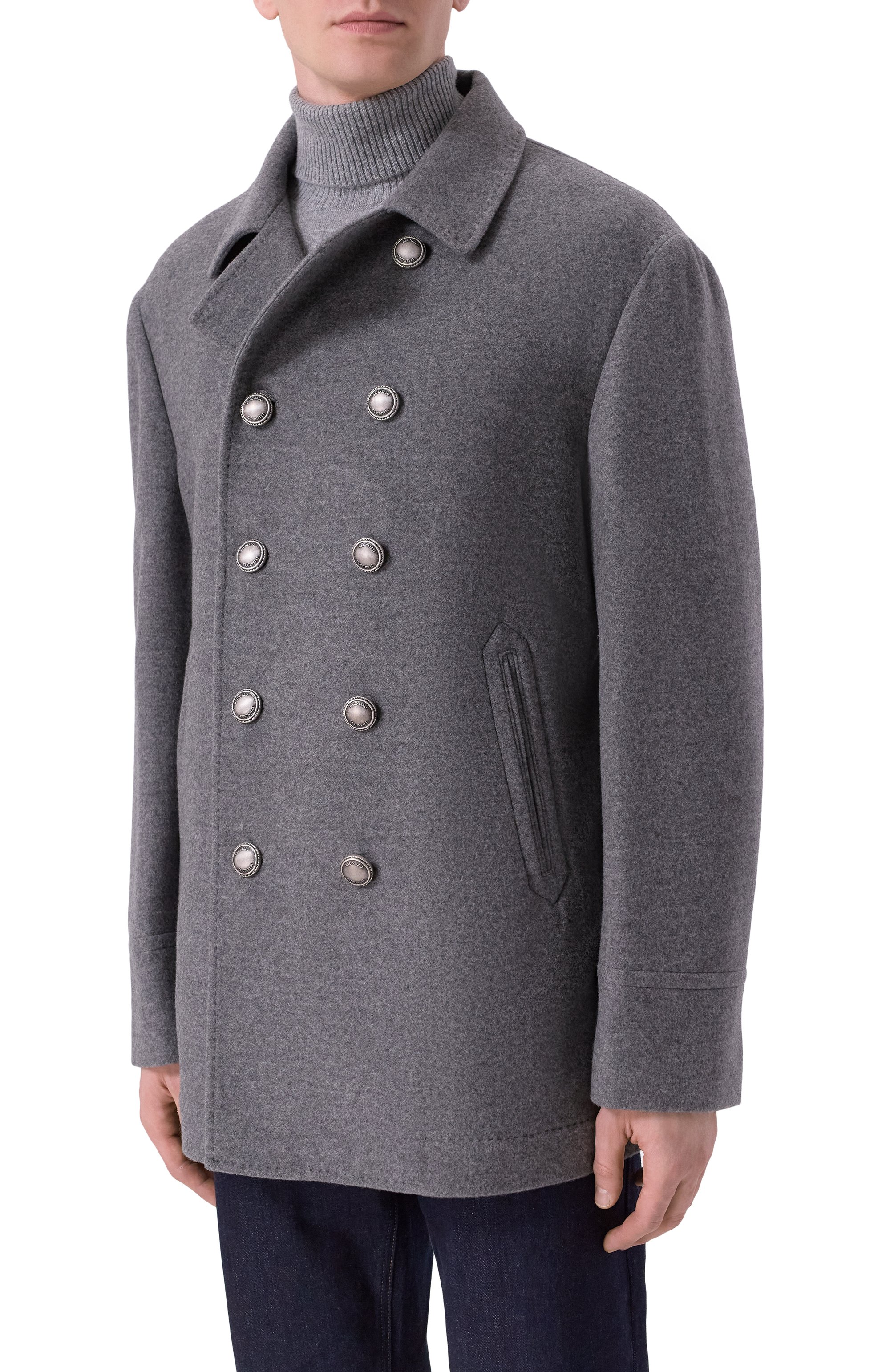 Кашемировое пальто BRUNELLO CUCINELLI серого цвета по цене 774000 руб., арт. MT4977008D, фото 3 Кашемировое пальто BRUNELLO CUCINELLI, арт. MT4977008D, фото 3