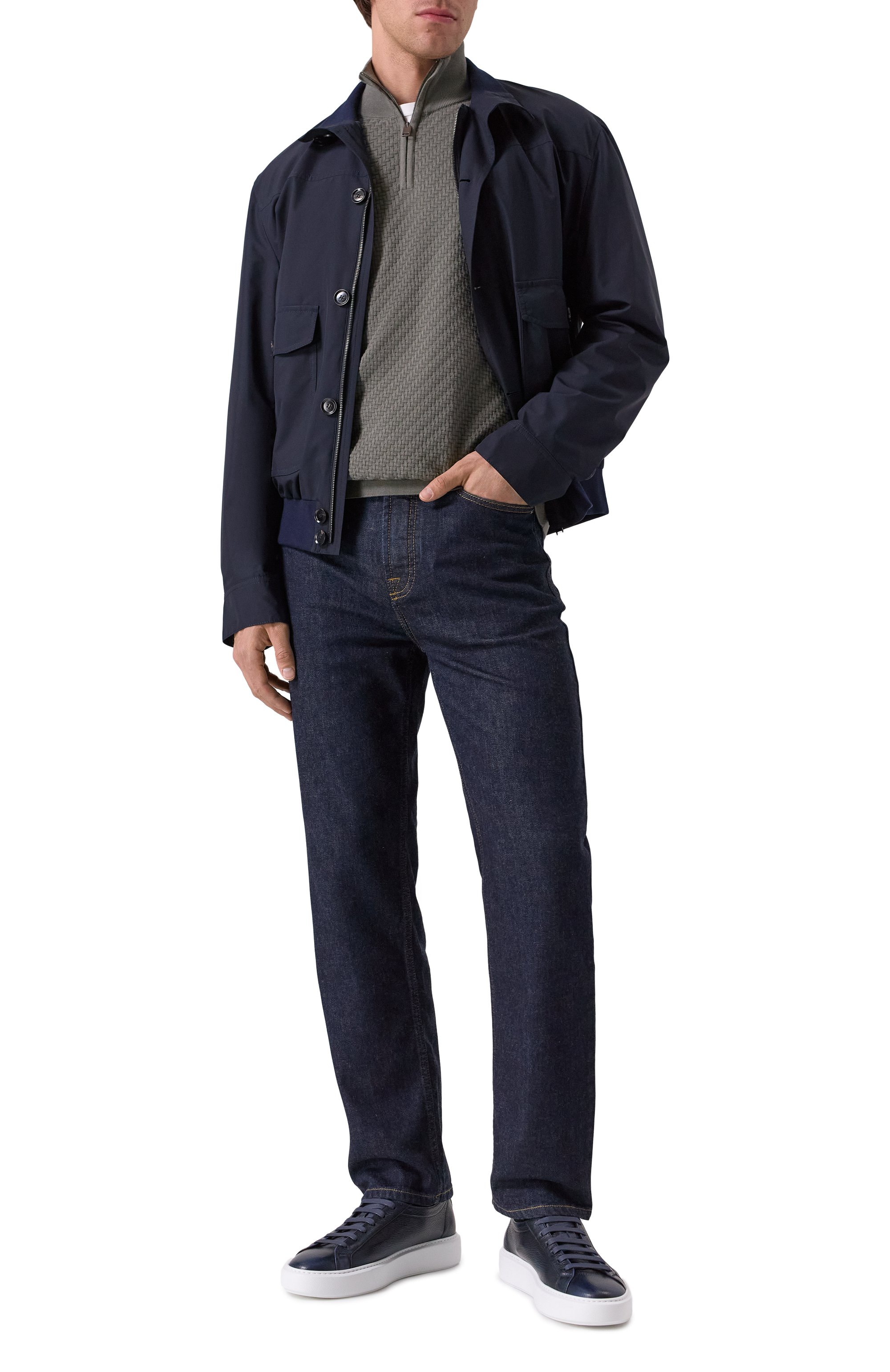 Джемпер из хлопка и шелка BRIONI, арт. UMS70L-PAK22, фото 2