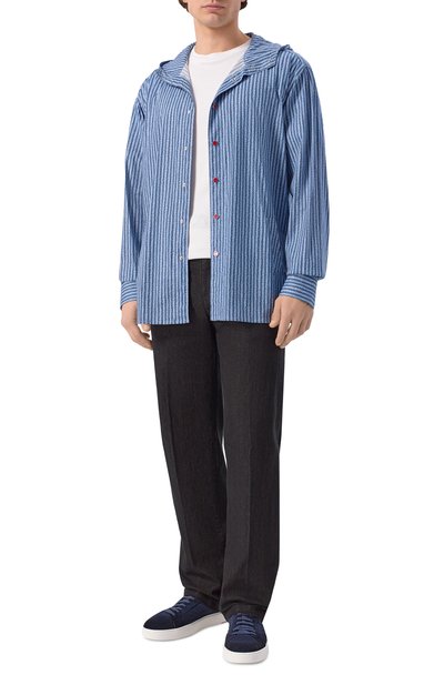 Мужская хлопковая рубашка KITON, арт. UMCMARH0912901_46-50