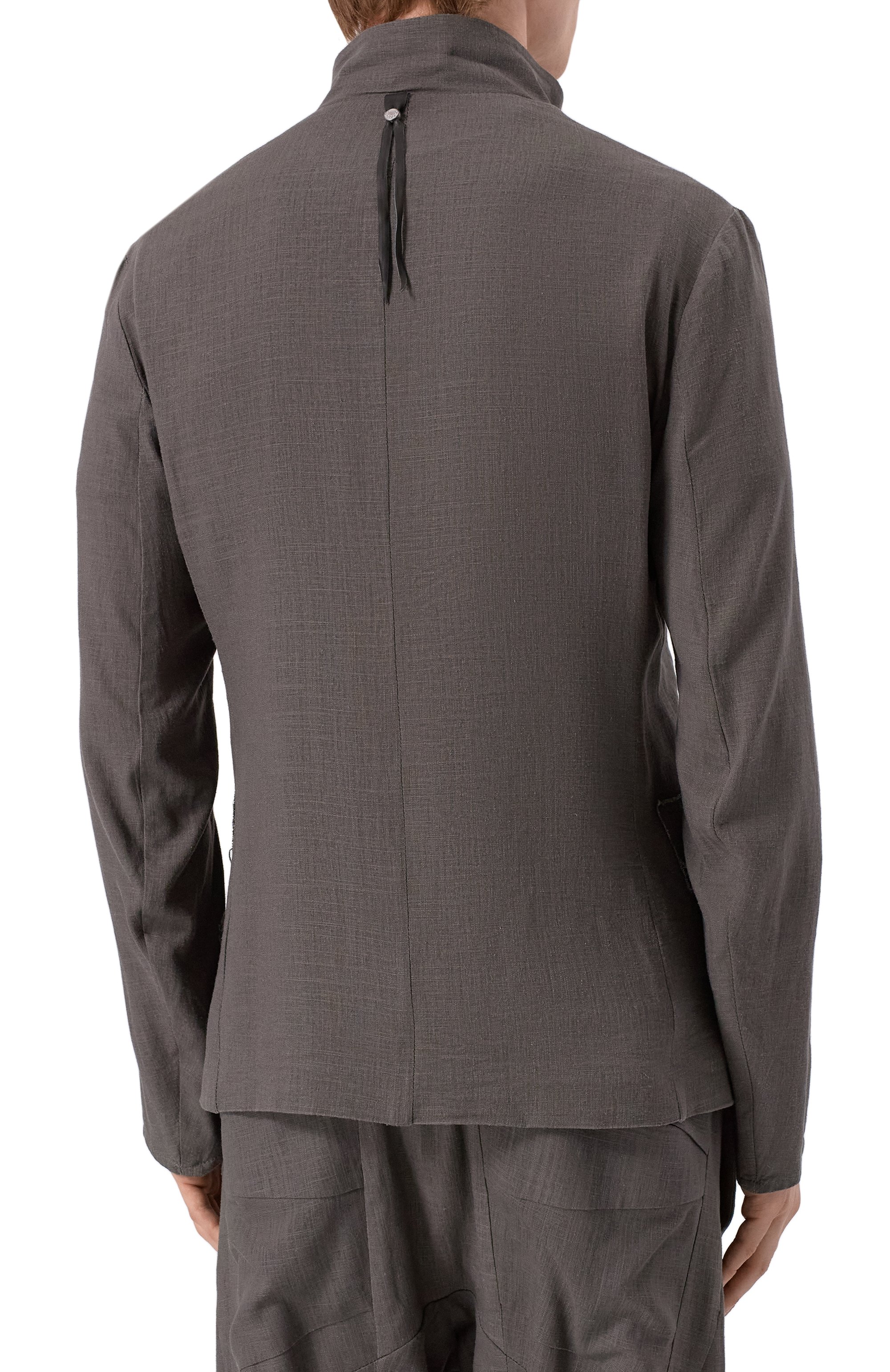 Двусторонний пиджак из вискозы и льна 139DEC, арт. SUT617-GRE, фото 4