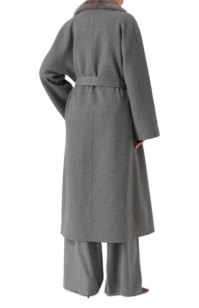 Пальто из шерсти и кашемира с отделкой из норки MVST, арт. FTBPL-Y326V, фото 4