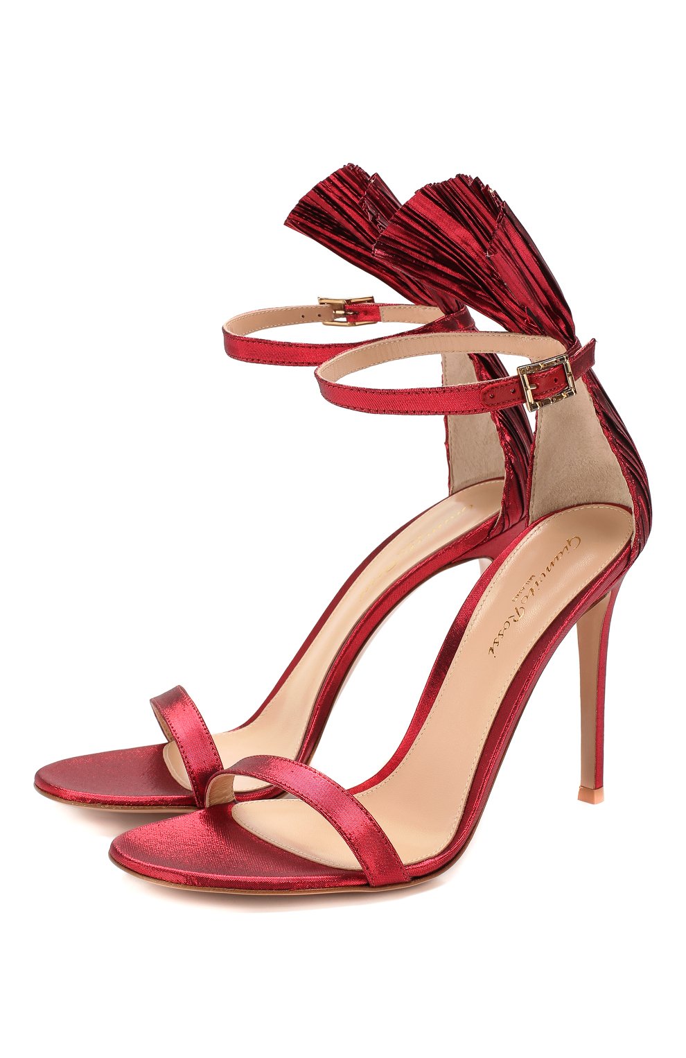 Текстильные босоножки belvedere 105 GIANVITO ROSSI, арт. G61498.15RIC.LAMTABS, фото 1