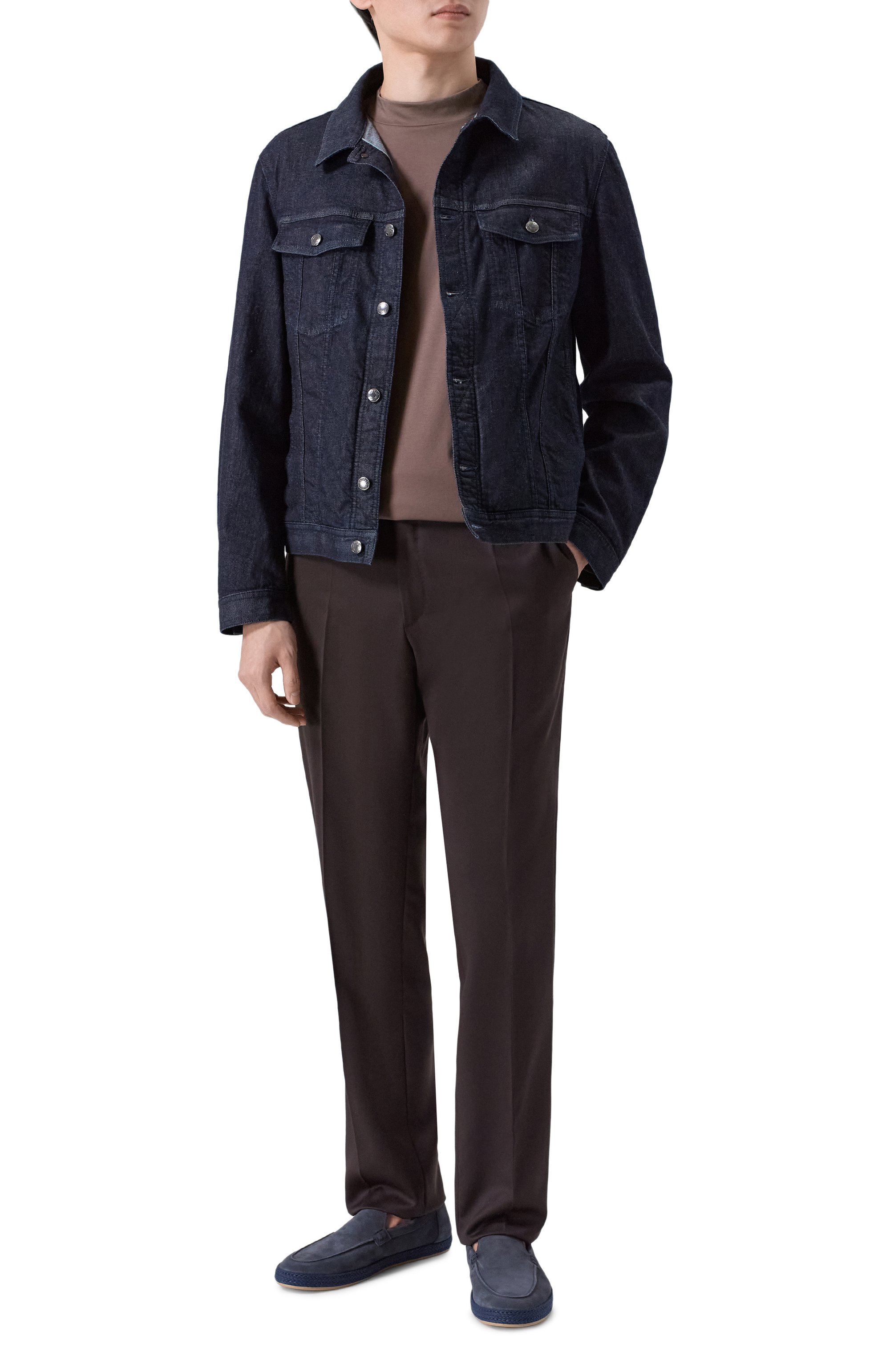 Замшевые эспадрильи DOUCAL'S темно-синего цвета по цене 53150 руб., арт. DU3428MALNUY009B, фото 2 Замшевые эспадрильи DOUCAL'S, арт. DU3428MALNUY009B, фото 2