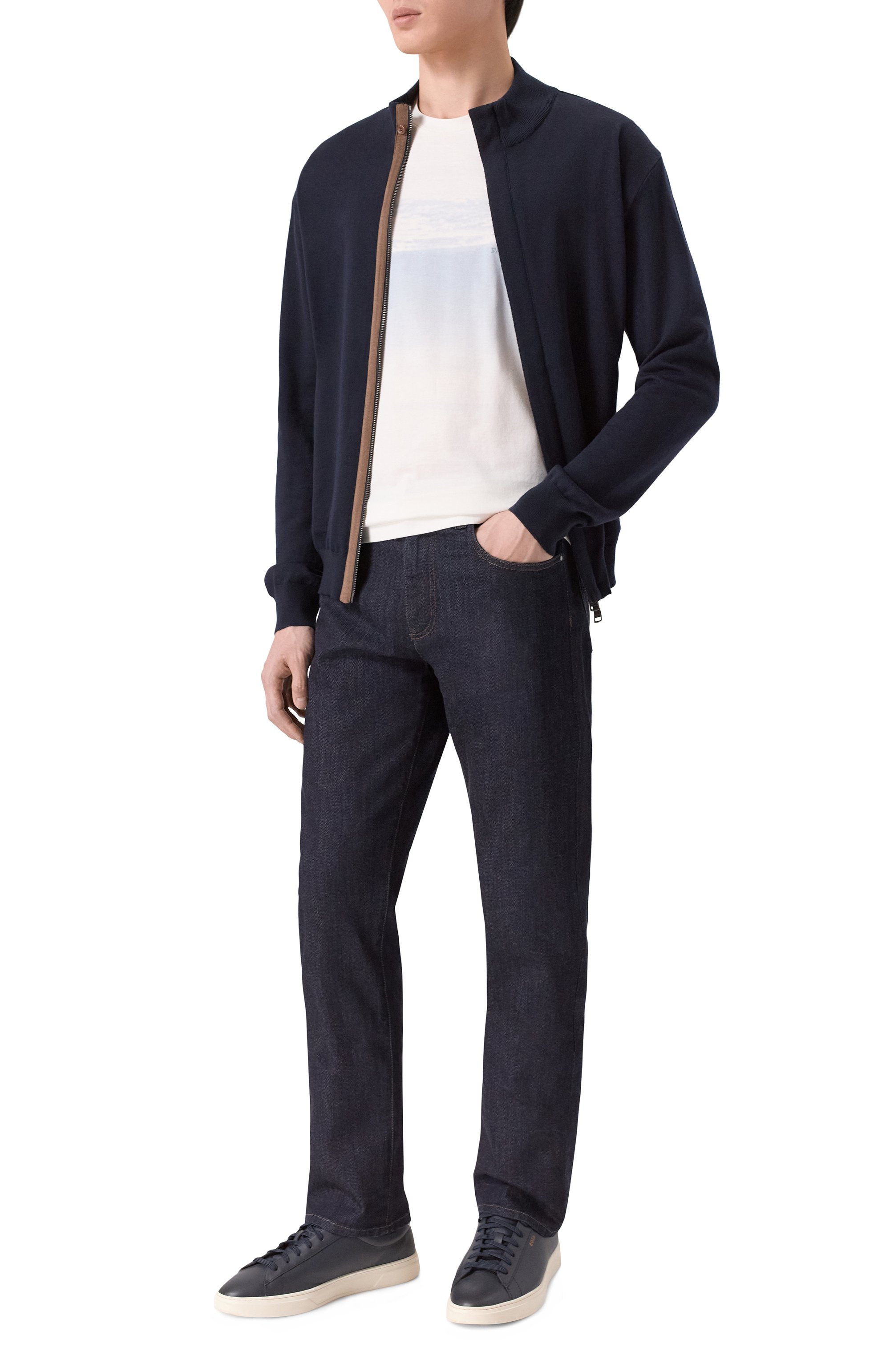 Хлопковая футболка PAUL&SHARK, арт. 26411053, фото 2