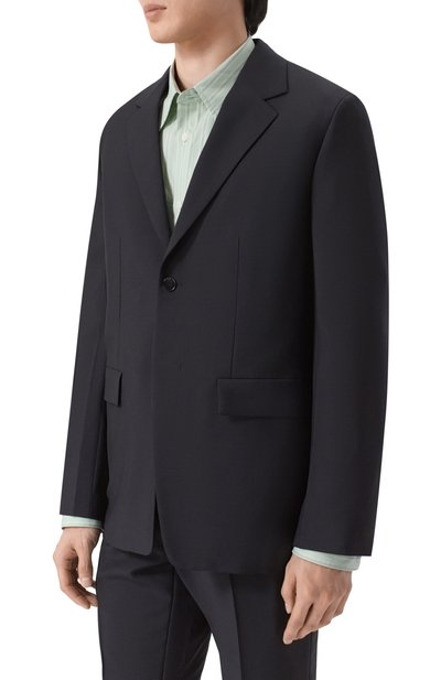 Шерстяной пиджак JIL SANDER черного цвета по цене 399000 руб., арт. J22BN0279/J41444, фото 3 Шерстяной пиджак JIL SANDER, арт. J22BN0279/J41444, фото 3