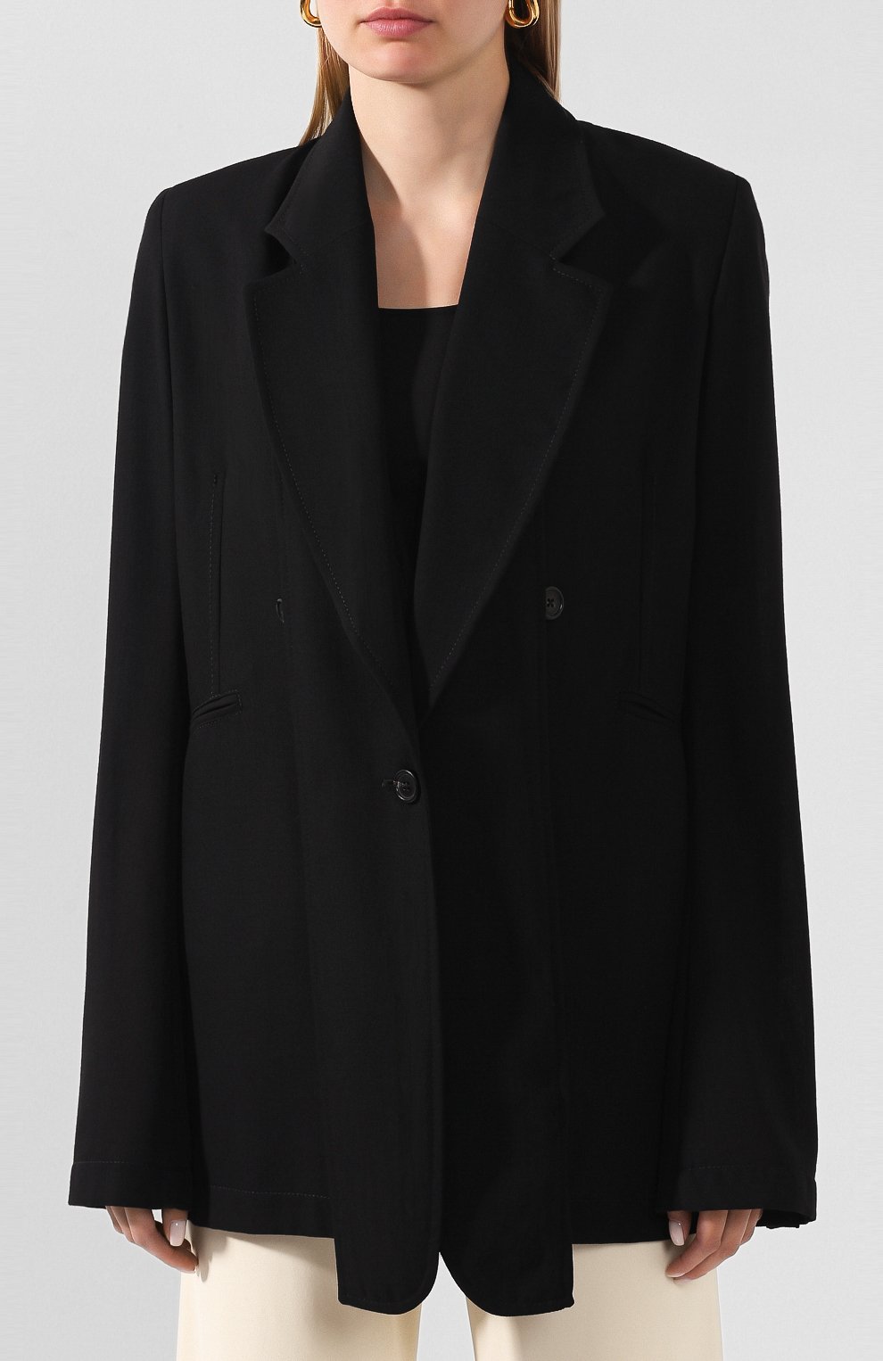 Шерстяной жакет ANN DEMEULEMEESTER, арт. 2001-1028-170-099, фото 3