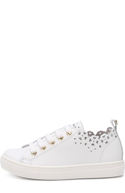 Кожаные кеды с перфорацией TWINSET, арт. HS88CU/28-34, фото 2