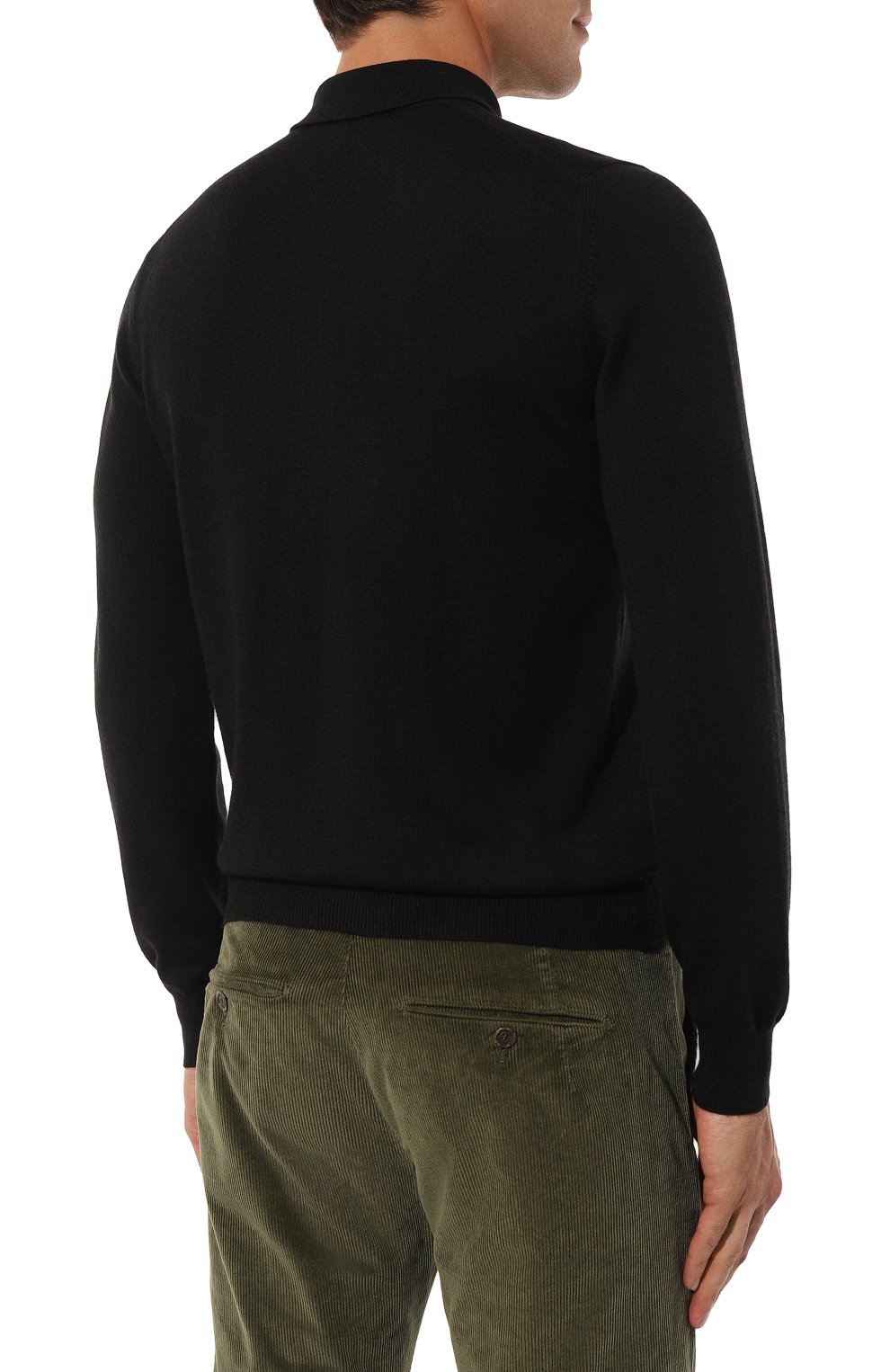 Шерстяное поло GRAN SASSO черного цвета по цене 27500 руб., арт. 55125/14290, фото 4 Шерстяное поло GRAN SASSO, арт. 55125/14290, фото 4