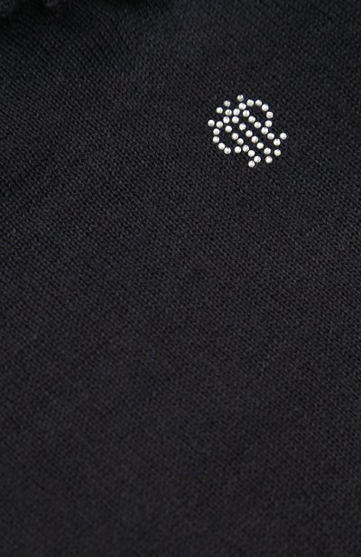 Пуловер джерси с оборками и логотипом бренда из страз I PINCO PALLINO, арт. 1702128005/07522/8-10, фото 3