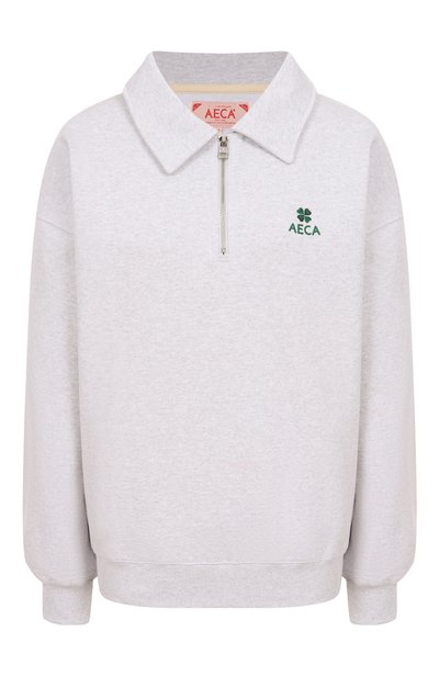 Женский хлопковый свитшот AECA WHITE, арт. AWCMFWBDTSSSO002C0.LIGHT GREY (L)