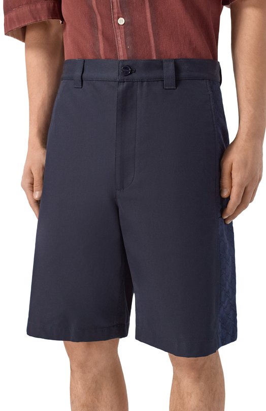 Хлопковые шорты Gucci 851720/ZAQH5 Синий  851720/ZAQH5 Фото 3