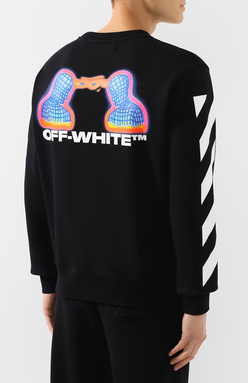 Хлопковый свитшот OFF-WHITE, арт. 0MBA025E19E300061088, фото 4