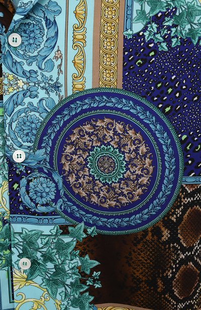 Хлопковая рубашка VERSACE, арт. 1000107/1A00297/8A-14A, фото 3
