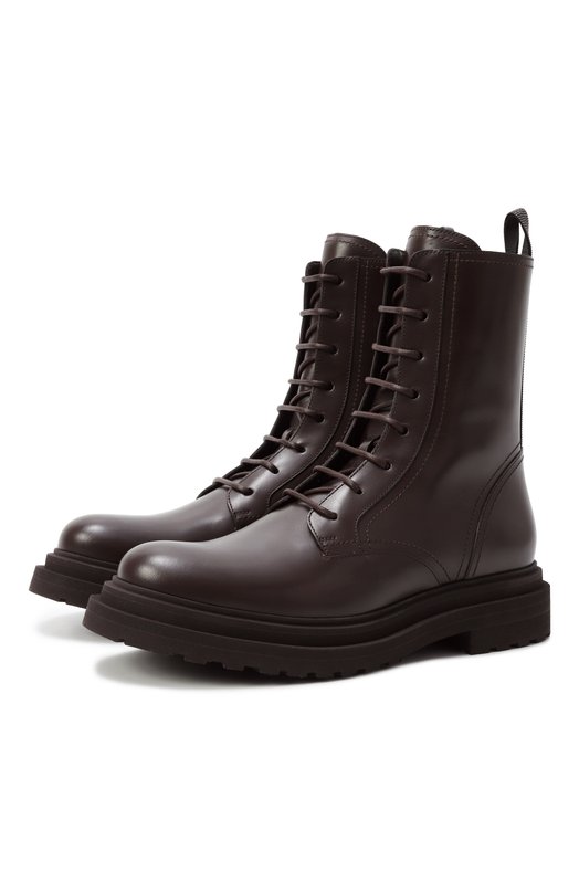 Кожаные ботинки Brunello Cucinelli MZ0LG3036P Коричневый MZ0LG3036P