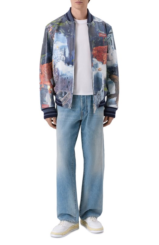 Кожаный бомбер Off-White 0MJA13JF25LEA003 Разноцветный  0MJA13JF25LEA003 Фото 2