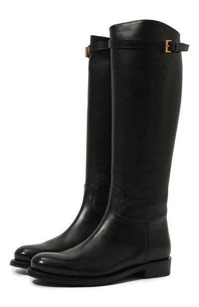 Кожаные сапоги PRADA, арт. 1W175M-34A-F0002-D030, фото 1