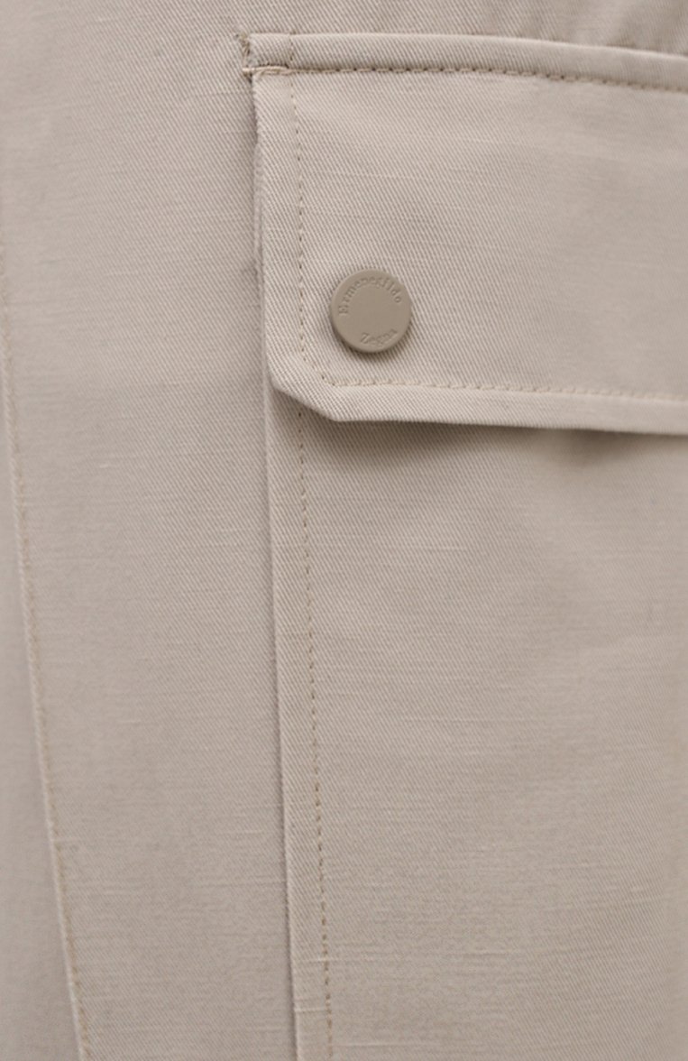 Брюки-карго из хлопка и льна ZEGNA, арт. UWI03/TT21, фото 5