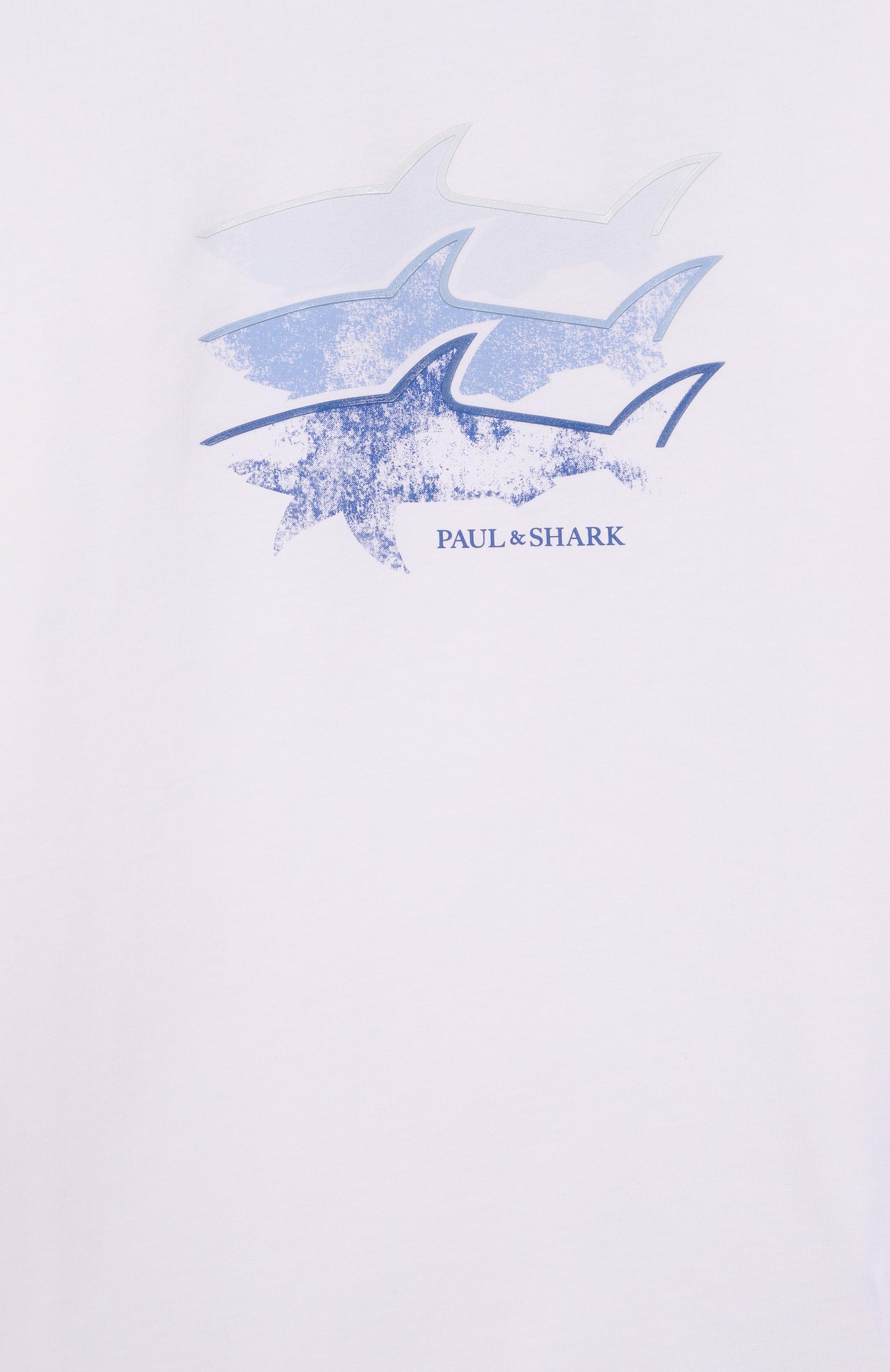 Хлопковая футболка PAUL & SHARK JUNIOR, арт. WQM00H/LAA54/6A-8A, фото 3