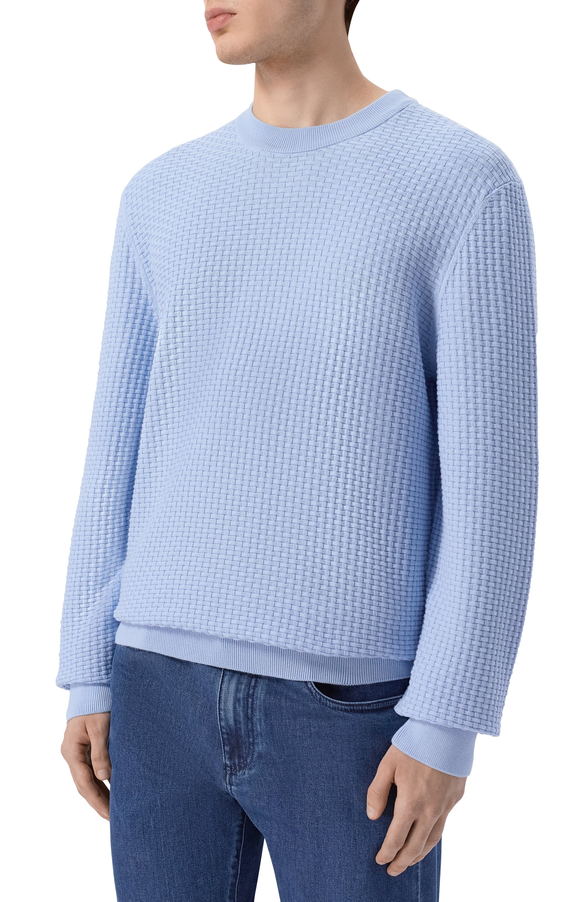 Хлопковый джемпер BOSS, арт. 50545283, фото 3