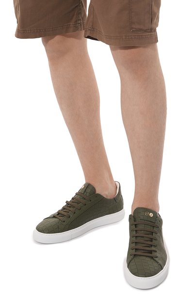 Кожаные кеды essence HIDE AND JACK, арт. IBKLGRNWHT, фото 3