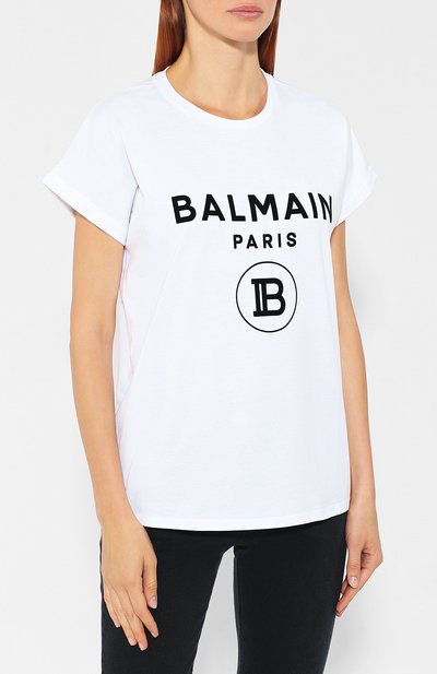 Хлопковая футболка BALMAIN, арт. SF11367/I193, фото 3