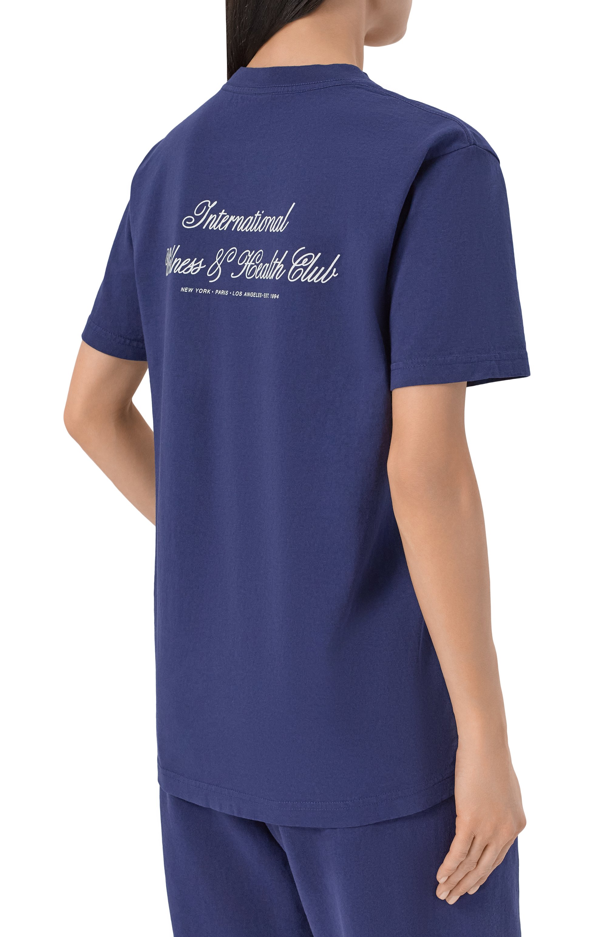 Хлопковая футболка SPORTY AND RICH, арт. T004365264BL106, фото 4