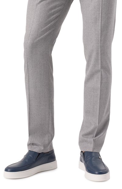 Кожаные слипоны ARTIOLI, арт. 0S820/BABY LAMB/SUEDE ELITE, фото 3