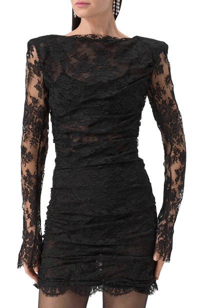 Платье из хлопка и вискозы LOUVE черного цвета по цене 308000 руб., арт. 25-01-01-13-23-12-01, фото 3 Платье из хлопка и вискозы LOUVE, арт. 25-01-01-13-23-12-01, фото 3