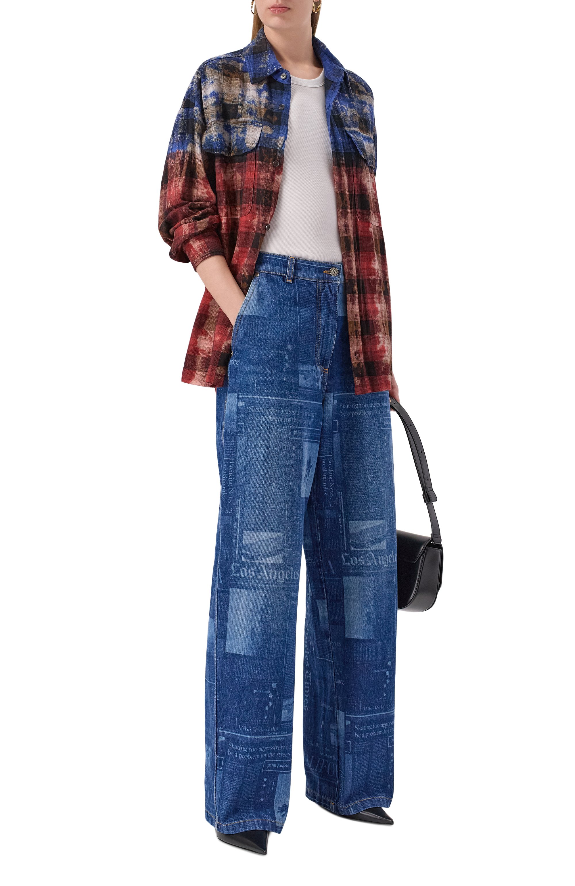 Рубашка PALM ANGELS, арт. PMGE043F25FAB001, фото 2