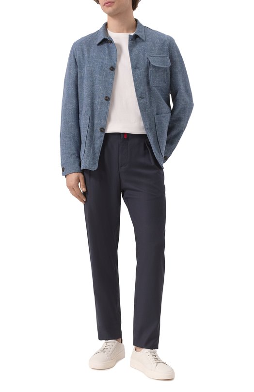 Шерстяные брюки Kiton UP1LACK0629F04 Синий  UP1LACK0629F04 Фото 2