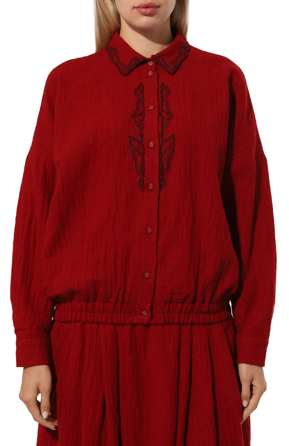 Блузка из шерсти и хлопка AKHMADULLINA, �арт. 1225.2BL618/WC209, фото 3